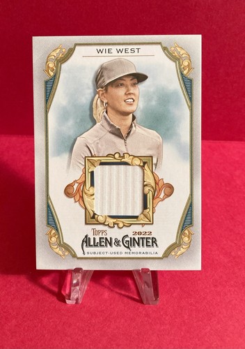 2022 Topps Allen & Ginter Relic Patch + Base Card AGRB-MWW 231 Michelle Wie West - Picture 2 of 4