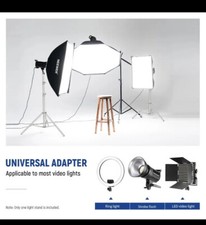 NEEWER 2.8m Spring Cushioned Heavy Duty Stainless Steel Light Stand Tripod Stand