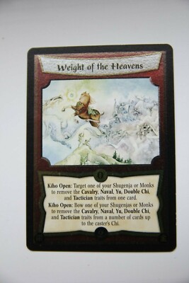 L5R CCG Winds of Change FOIL WEIGHT OF THE HEAVEN