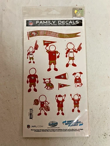 San Francisco 49ers Family Decals By Siskiyou Sports