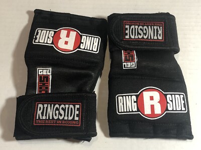 Ringside Quick Wrap Gel Shock MMA Boxing Hand Wraps, Small, Black