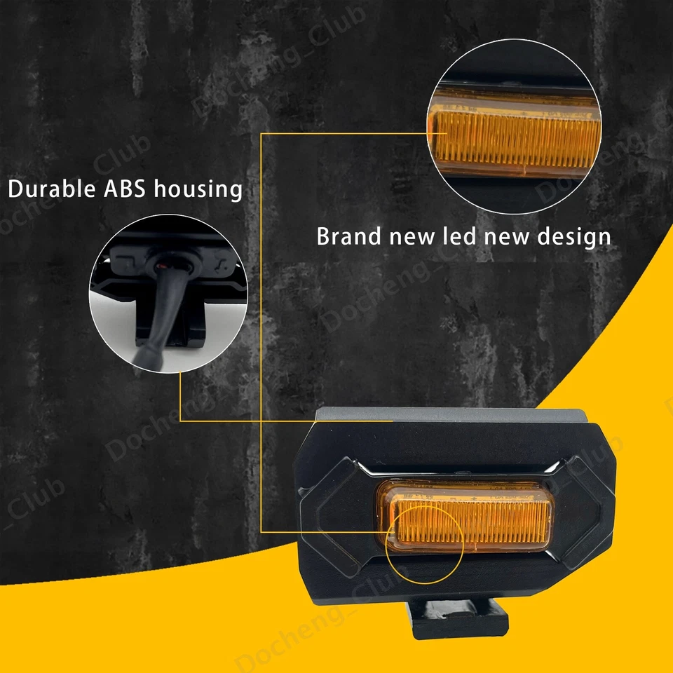 4x Luces LED de rejilla para Toyota Tacoma TRD Sport Pro Offroad Raptor 2020-2022 Foto 4 de 4