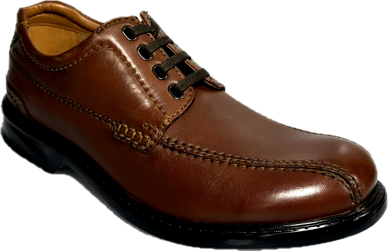 Мужские коричневые кожаные туфли-оксфорды CLARKS размер 8 15890₽