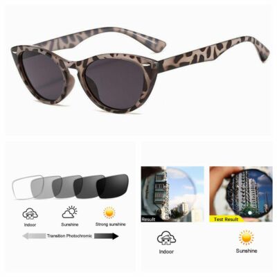 Women's Stylish Cat Eye Transition Nearsighted Negative Glass -1.0 ~ -6.0