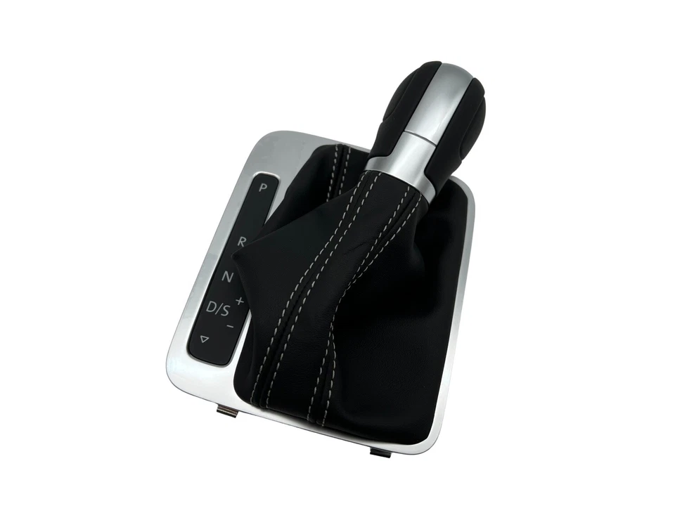 Original VW Gear Knob Cover Touareg 7P Gear Bag Leather Black Automatic - Image 2 of 4