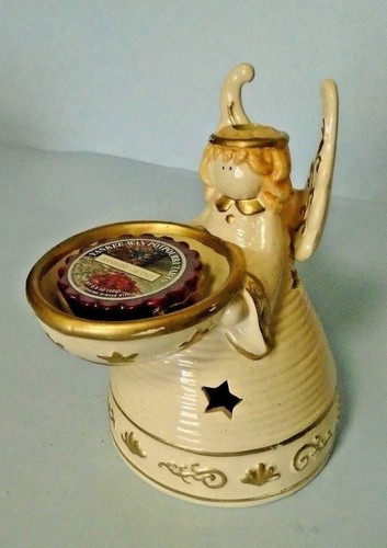 Crazy Mountain Christmas Angel Ceramic Tart Warmer With Cranberry Chutney Tart - Picture 2 of 3
