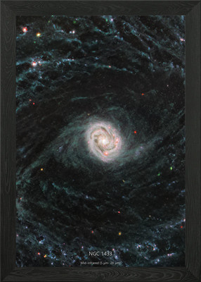 NGC 1433 Framed Wall Art Poster Canvas Print Picture