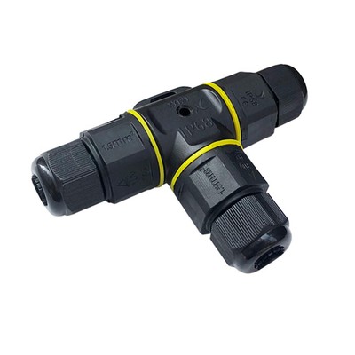 T-Form 3-fach wasserdichte Outdoor Kabelverbinder, IP68 wasserdichte Abzweigdose