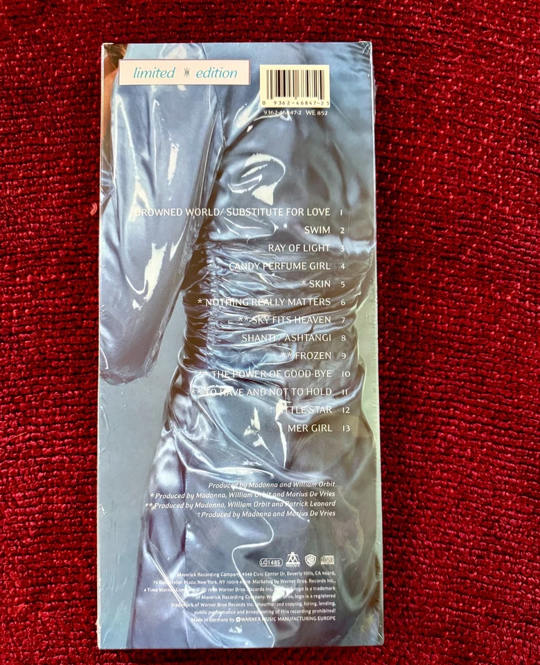 MADONNA RAY OF LIGHT SEALED LONGBOX CD PROMO HYPE STICKER FROZEN GRAMMY ALBUM LP - Bild 2 von 4