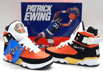 PATRICK EWING ATHLETICS 33 HI HALL OF FAME 1BM02474-806 Orange/BlK/Gold Size 11