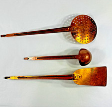 Solid Copper Kitchen Tool Utensil Set Lot Spa...