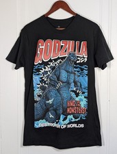 Godzilla Shirt Mens Large Black Graphic King ...