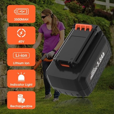 1-2PACK 4.0AH Lithium Battery/Charger For Black Decker 40Volt Max LBXR36 LBX2040