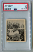 1948 Bowman - YOGI BERRA- Rookie Card #6 - NEW YORK YANKEES PSA 3.5. rookie card picture