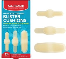 All Health Hydrocolloid Gel Blister Cushion, Variety Pack, 24 ct  Clear