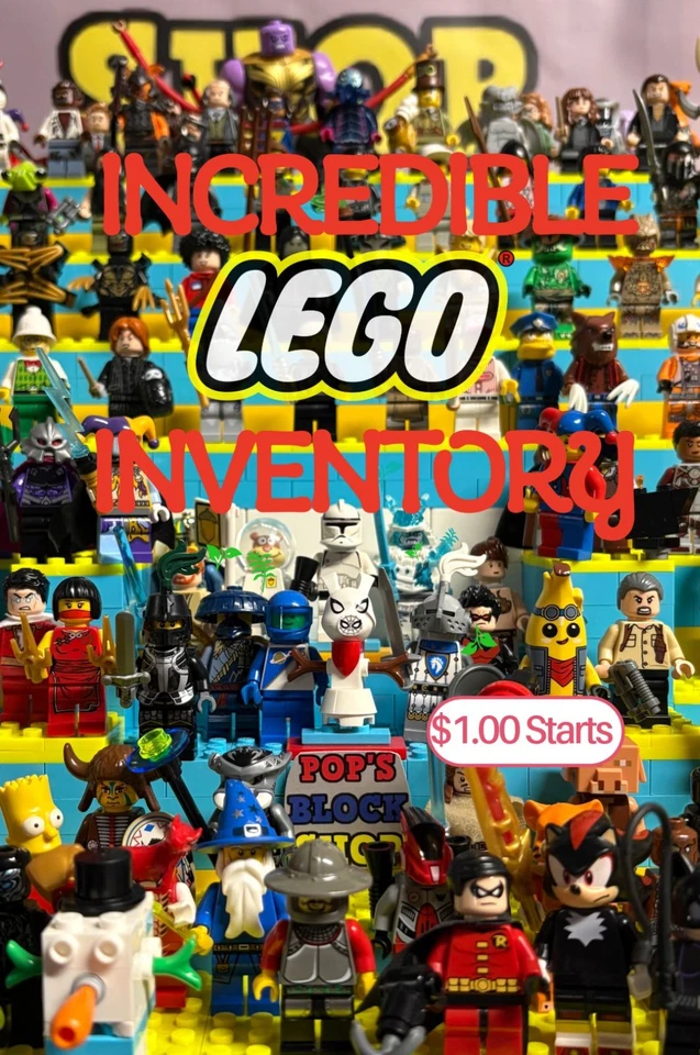 LEGO MINIFIGURE MANIA with $1.00 Starts AND RARE FINDS FOR EVERYONE