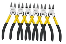 Wire Cutters, 6 Pack,  6.5" Flush Cutters Spring Loaded Pliers 6.5"- 6 Pack