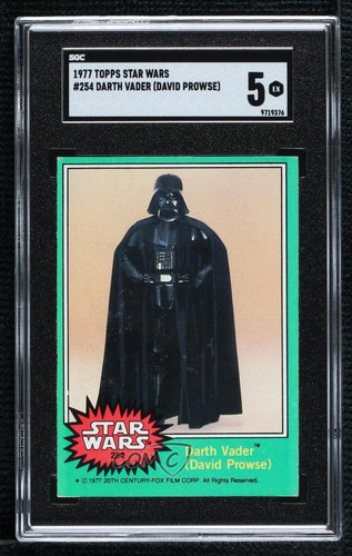 1977 Topps Star Wars #254 Darth Vader (David Prowse) — SGC 5