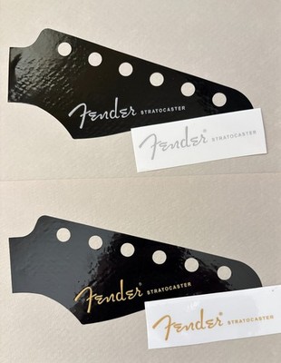 Fender Strat guitar Solid color instant logo UV DTF instant headstock decal
