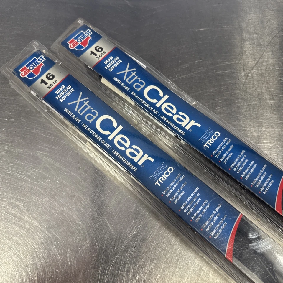 Escobilla limpiaparabrisas Carquest 16 pulgadas (16”) - haz extra transparente XC16 (Trico) CANTIDAD 2 Foto 3 de 3