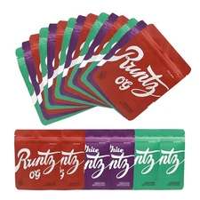 100 Pcs 3.5g Smell Proof Pouches | Mylar Foil Bags / Resealable Zipper