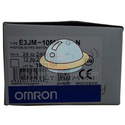Omron Automation Safety E3JM-10M4-G-N Through Beam Photoelectric Switch Sensor