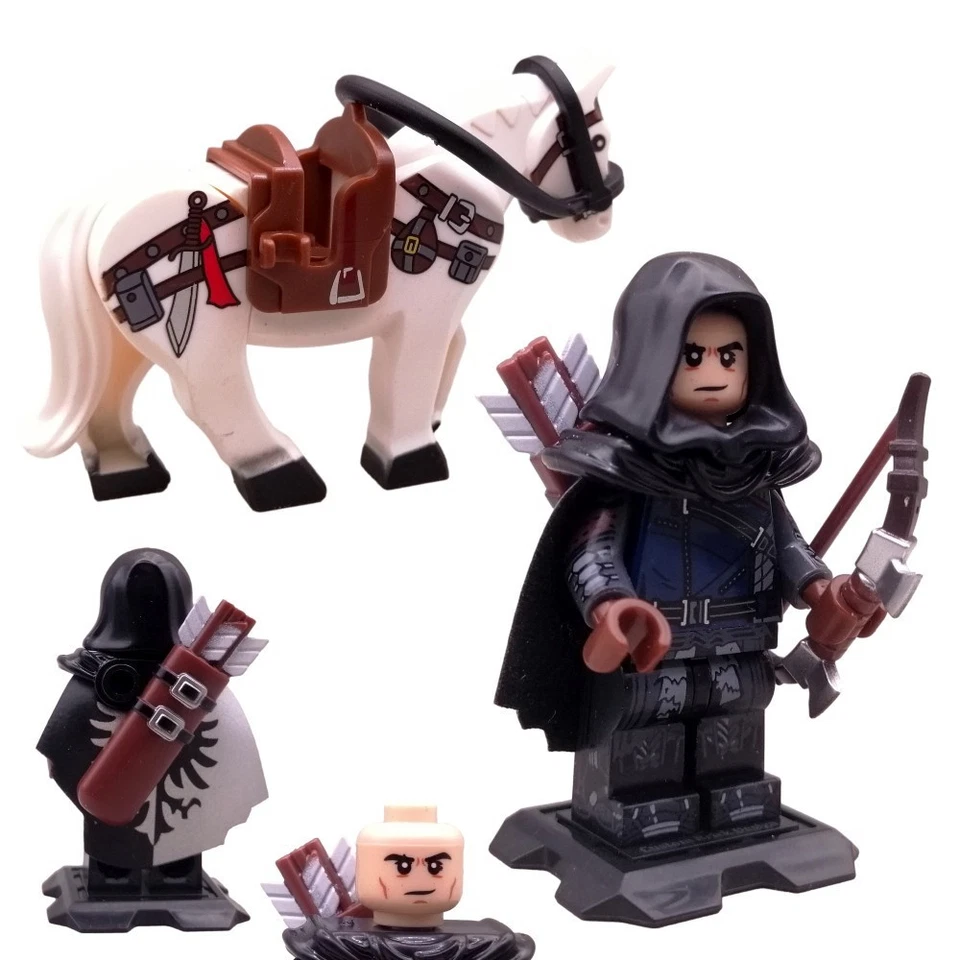 Figuren Set Haus Schwarzfalke V.5 - veredelte LEGO® Falkenritter Minifiguren - Bild 4 von 4