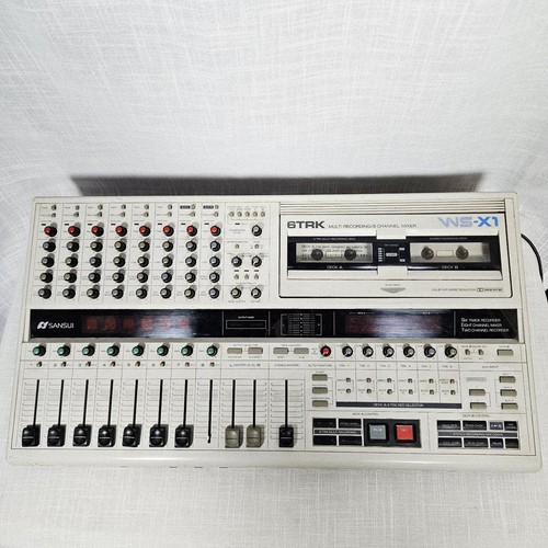 Sansui WS-X1 6 Track Cassette Recorder 8 Channel Mixer Vintage READ Untested