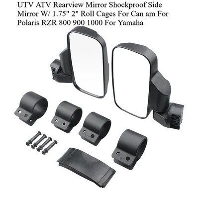 UTV ATV Rearview Shockproof Side Mirror Roll Cages For Polaris RZR 800 Yamaha