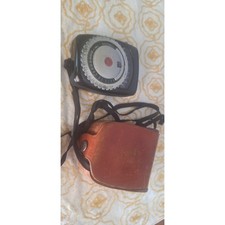 Vintage GE PR-1 Exposure Meter for Film or Plates w/ Leather Case- Repairable 