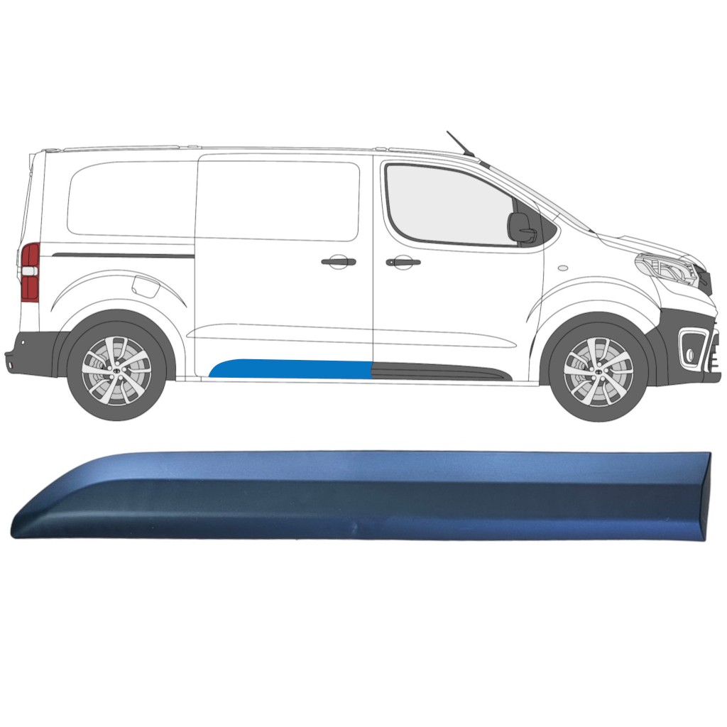 Sliding door trim for Toyota Proace Verso 2016- / Right