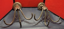 2x VINTAGE ANTIQUE ART NOUVEAU DESIGN BRASS WALL LIGHT FITTING