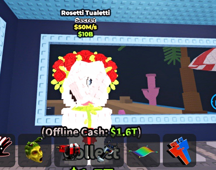 Roblox Game Item/Asset Secret Rosetti Tualetti ID $50M/s $10B