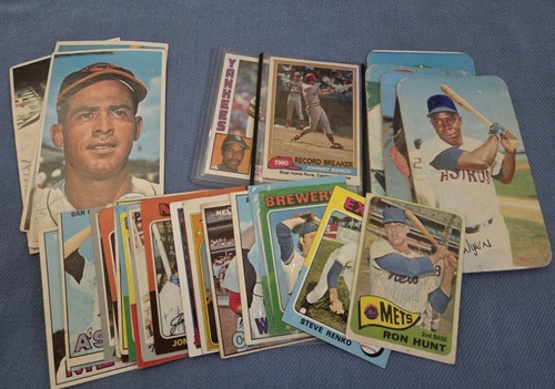 BASEBALL VINTAGE CARD LOT OF (28) INCLUDES SUPER CARDS, INSERTS & HOF & STARS  - Picture 1 of 6