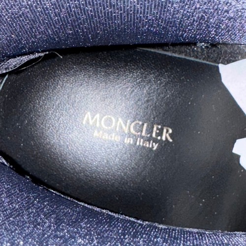 Moncler Ginette Strivale Rainboots NEW White Logo Graffiti Black Waterproof 38 - Picture 5 of 10