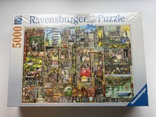 Ravensburger 5000 Piece Jigsaw Bizarre Town 2015, 60x40Inches New factory sealed