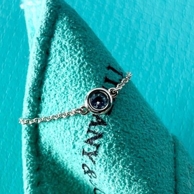 Authentischer Tiffany & Co. Elsa Peretti By the Yard Aquamarin Ring ''7,5 ACO11fe