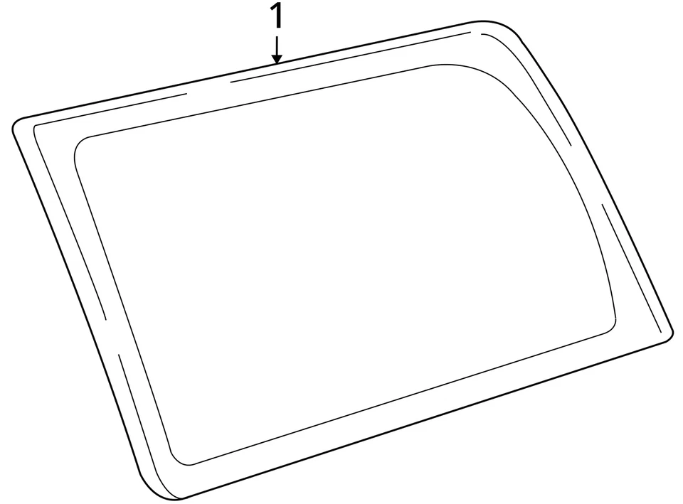 2007-2009 CHEVROLET GMC SUBURBAN 1500 YUKON XL 1500 ОКНО 15225631 - НОВЫЙ OEM - Изображение 3 из 3