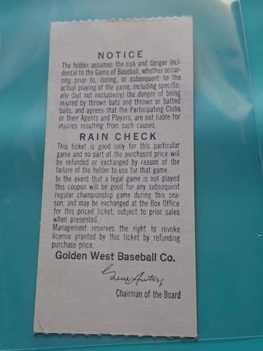 Angels Yankees Catfish Hunter LP MLB Baseball 9 agosto 1975 Biglietto Stub - Foto 2 di 2