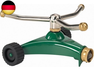 DRAMM ColorStorm 3-Armiger Sprinkler auf 15,2 cm Rädern, robuster Metallsockel, 