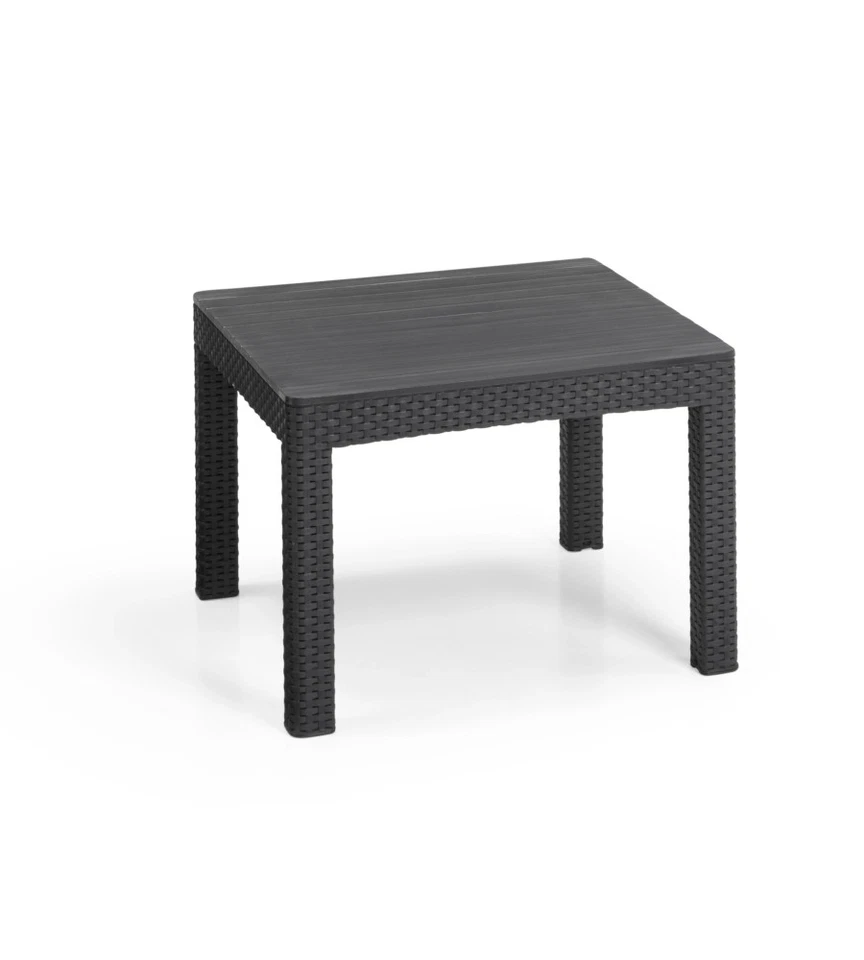 SET DA GIARDINO KETER "EMMA BALCONY" CON 2 POLTRONE E TAVOLO, COLORE GRAFITE ... - Immagine 3 di 4