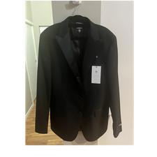 Black Stretch Tuxedo Blazer 42L