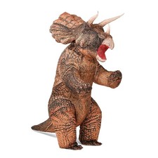 MXoSUM Inflatable Dinosaur Costume Blow up Triceratops Costumes for Adults Fa...