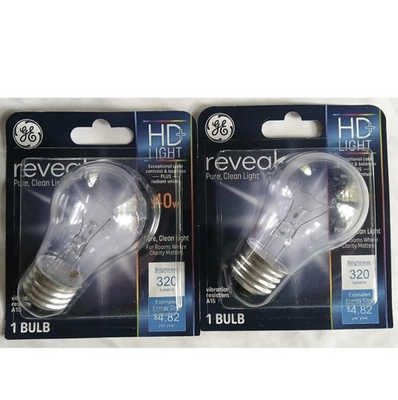 #ad GE Reveal HD Light Bulb 40w A15 LOT OF 2 98764 FS $9.00