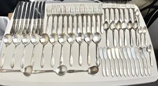 Lot of 62 National Silver Co Flatware Forks Spoons Knives