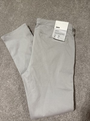 NWT $168 Edwin Endurance Mason Slim Chino Pants Men s  Beige Oyster  SZ 38