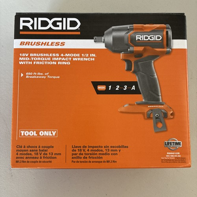 #ad #ad RIDGID R86012B 18V 1 2 in Brushless Impact Wrench NEW Tool Only $119.98