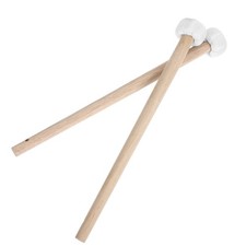 2 Pcs Wood Chinese Gong Mallet Small Children's Hand Training Drumsticks