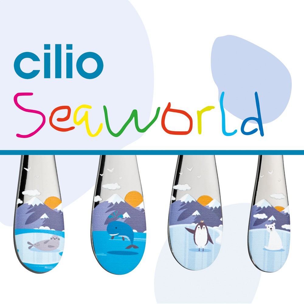 Couverts enfants Seaworld en acier pour des repas joyeux en famille