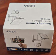 Xega 4G LTE Cellular Wireless Security PTZ Camera Solar w/ SIM Card XG-02-4G NEW